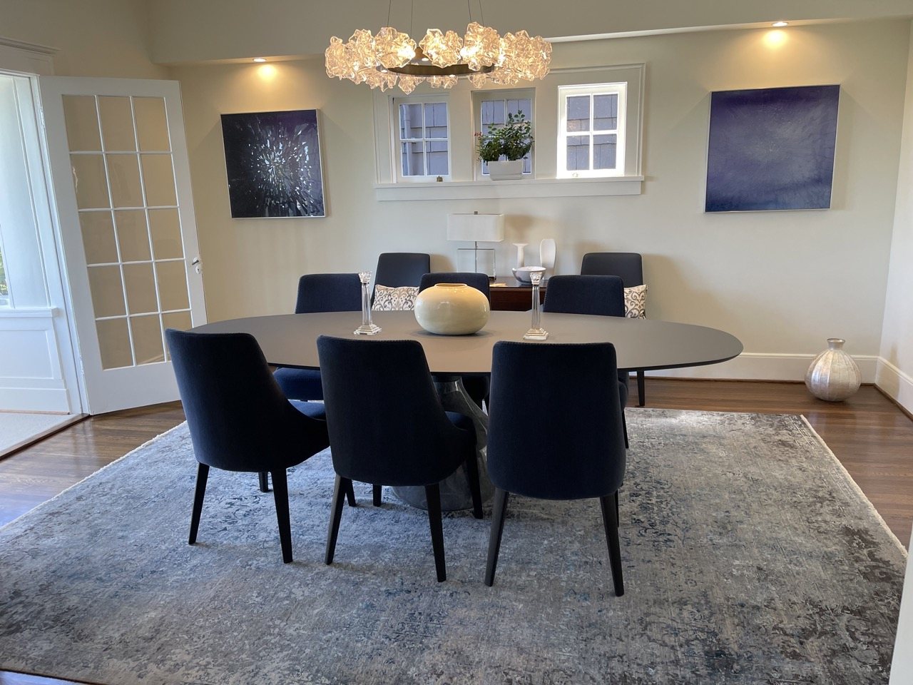 Formal dining room with updated furnishings — Capitol Hill Colonial, Seattle