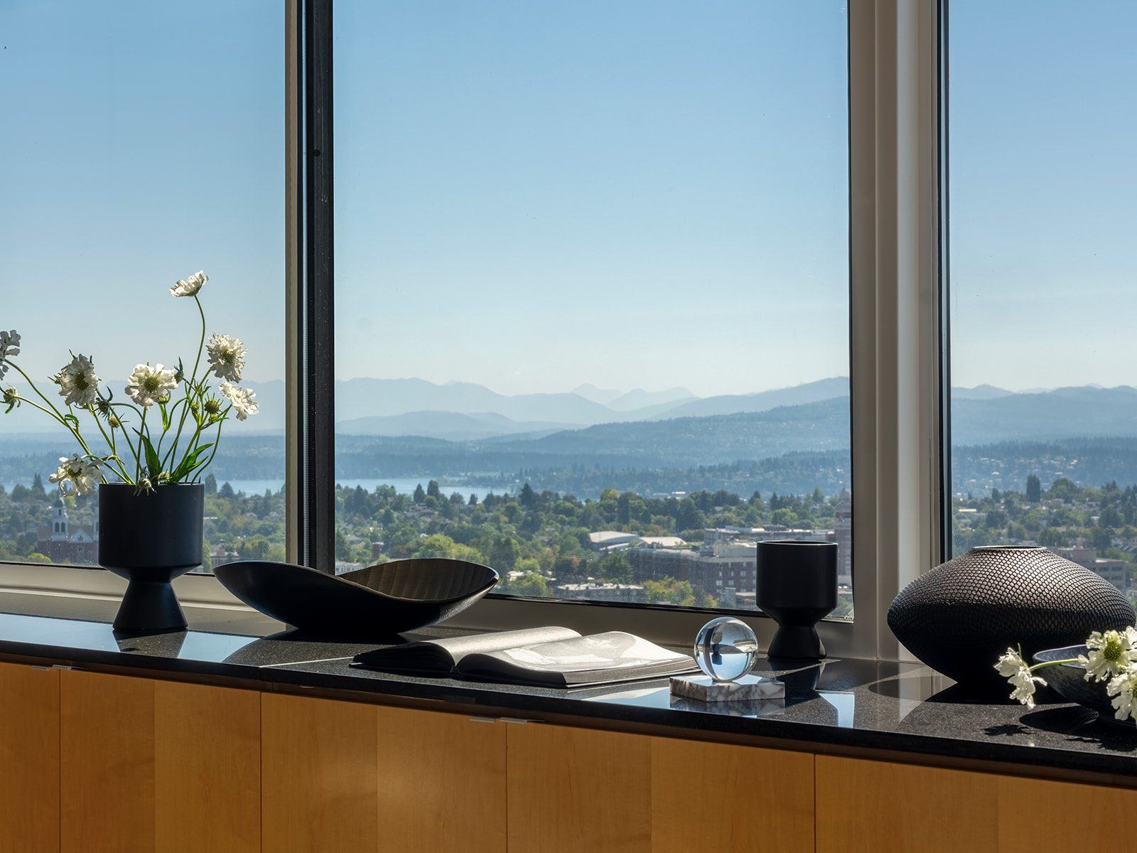 Bathroom with refined contemporary finishes, First Hill Penthouse — First Hill, Seattle