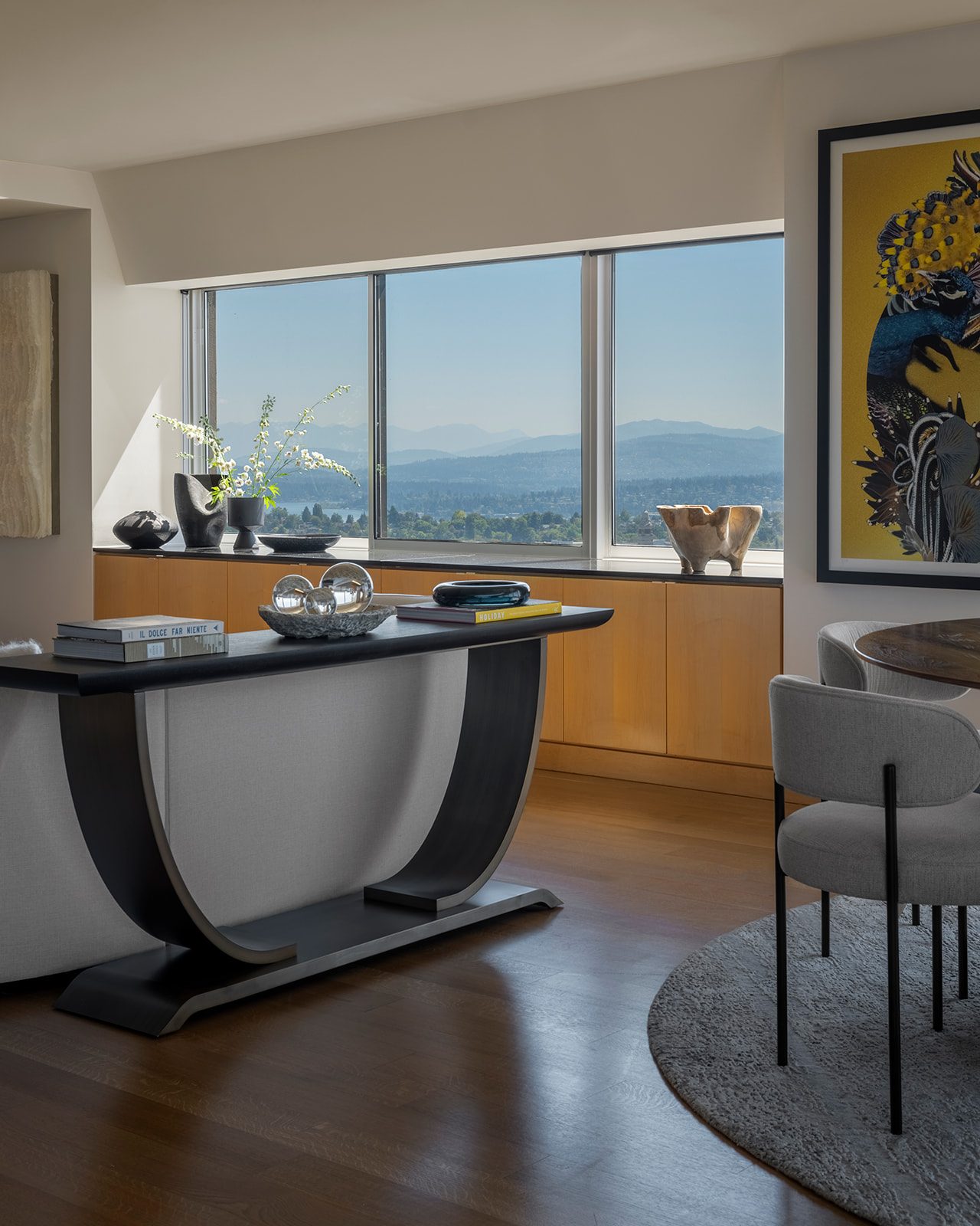 Refined residential interior with contemporary design, First Hill Penthouse — First Hill, Seattle