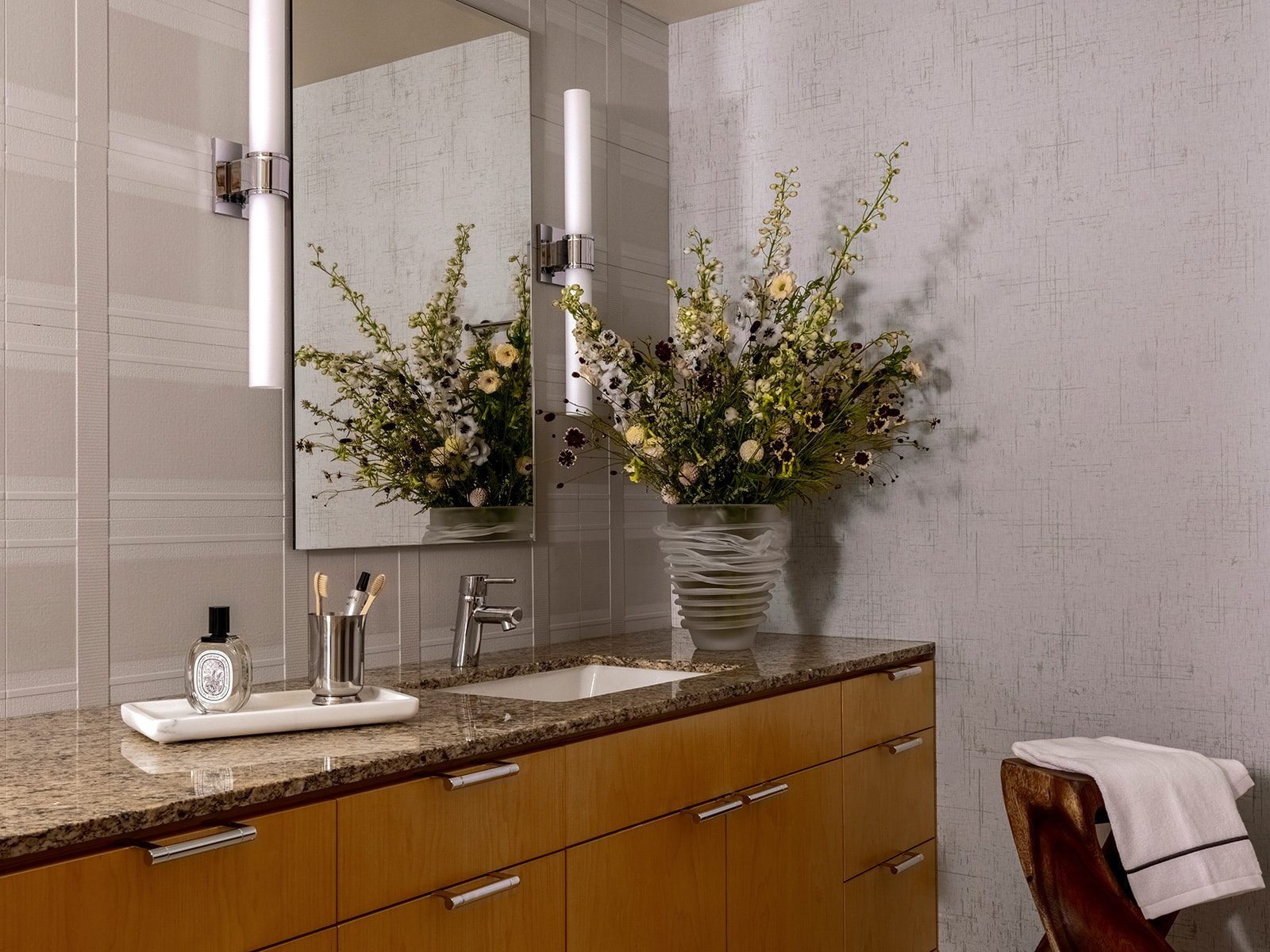Curated interior space with natural light, First Hill Penthouse — First Hill, Seattle